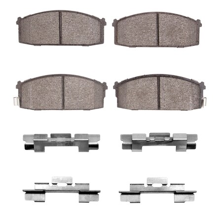 Dynamic Friction Co 3000 Ceramic Brake Pads and Hardware Kit, Low Dust, Low Copper Ceramic, 100% Asbestos-free, Front 1310-0274-01